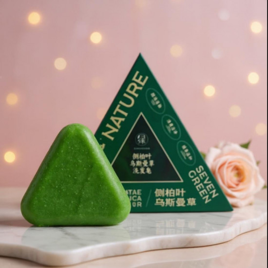  صابونة سفن جرين الطبيعية للعناية بالشعر 120ج