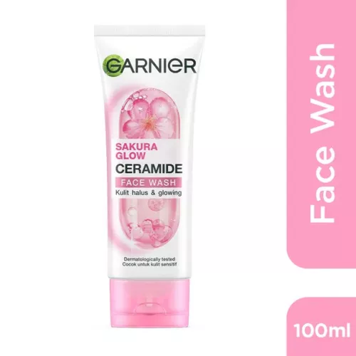 غسول الوجه غارنييه ساكورا جلو سيراميد 100 مل