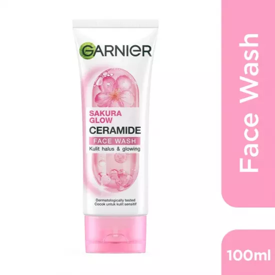 غسول الوجه غارنييه ساكورا جلو سيراميد 100 مل