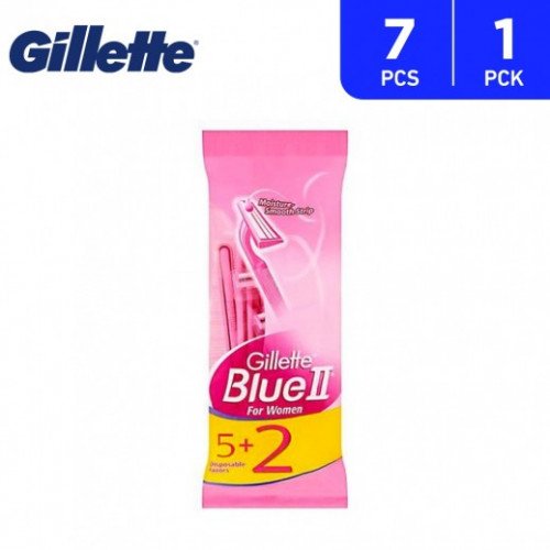 ماكينة حلاقة جيليت بلو 2 للاستخدام مرة واحدة للنساء ٥ + ٢ مجاناً ماكينة حلاقة جيليت بلو 2 للاستخدام مرة واحدة للنساء ٥ + ٢ مجاناً