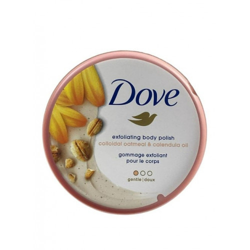 مقشر للجسم بزيت الشوفان والآذريون من دوف 298مل