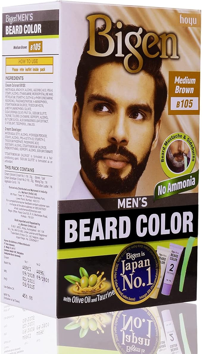 صبغة شعر اللحية للرجال من بيجين b105