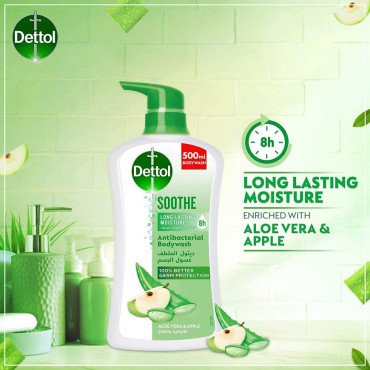 سائل استحمام ديتول الالوفيرا والتفاح 500 مل