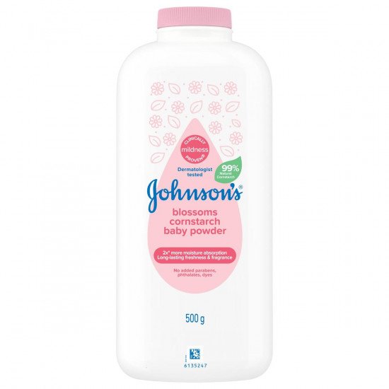 بودرة أطفال جونسون بنشا الذرة أزهار ٥٠٠ جم بودرة أطفال جونسون بنشا الذرة أزهار ٥٠٠ جم