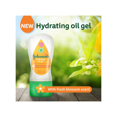 جل زيت جونسون المرطب، برائحة الزهور المنعشة، 200 مل