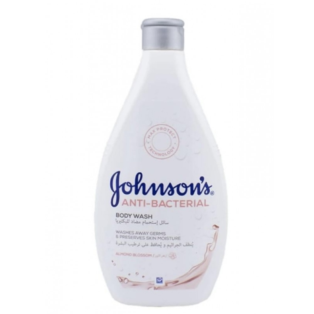 جونسون - غسول للجسم مضاد للبكتيريا: زهر اللوز 400مل