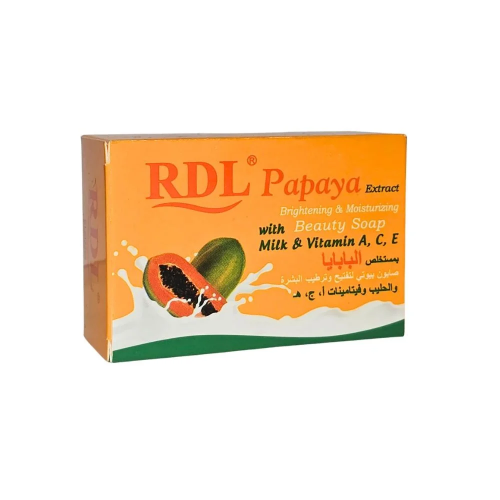 صابون تفتيح وترطيب البشرة بخلاصة الحليب والبابايا - 128ج صابون تفتيح وترطيب البشرة بخلاصة الحليب والبابايا - 128ج