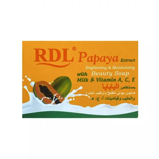 صابون تفتيح وترطيب البشرة بخلاصة الحليب والبابايا - 128ج