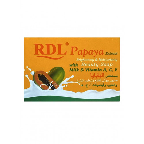 صابون تفتيح وترطيب البشرة بخلاصة الحليب والبابايا - 128ج صابون تفتيح وترطيب البشرة بخلاصة الحليب والبابايا - 128ج