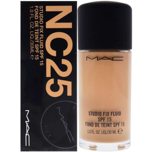 ماك ستوديو فيكس كريم اساس اس بي اف 15 سائل - 30 مل، NC25