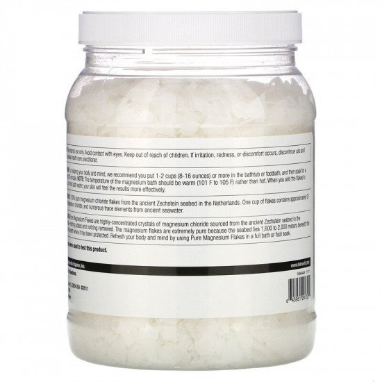 رقائق المغنيسيوم النقي محلول كلوريد المغنيسيوم من لايف فلو - 44 أوقية