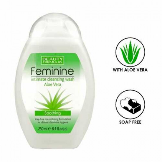 غسول نسائي مرطب للمناطق الحساسة بالصبار من بيوتي فورميلاز - 250مل