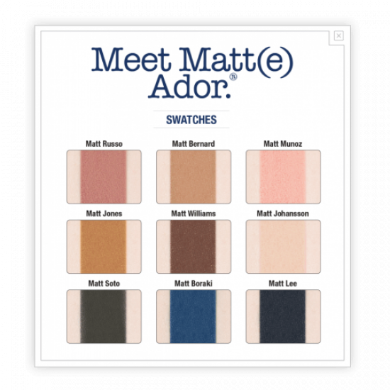 مجموعة ظلال عيون ميت مات ادور من ذا بالم