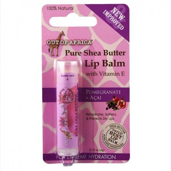 مرطب شفاه، زبدة شيا نقية، رمان + أساي (4 غرام)