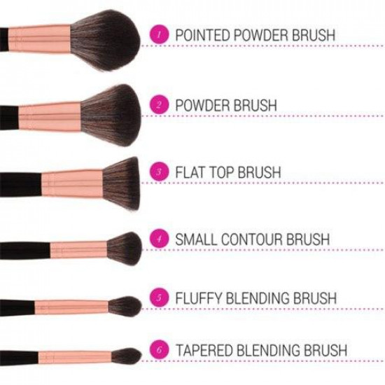 مجموعة فرش مكياج من بي اتش - 9 فرش