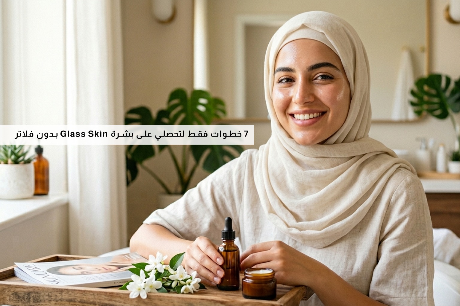 7 خطوات فقط لتحصلي على بشرة Glass Skin بدون فلاتر 7 خطوات فقط لتحصلي على بشرة Glass Skin بدون فلاتر