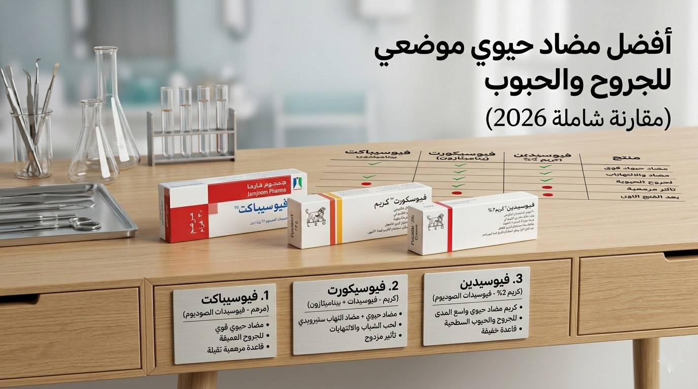 أفضل مضاد حيوي موضعي للجروح والحبوب (مقارنة شاملة 2026)