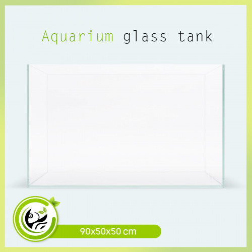 حوض زجاجي سوبر كلير حجم 90x50x50 سم حوض زجاجي سوبر كلير حجم 90x50x50 سم