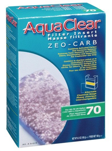 سحب المواد الضارة والأمونيا - AquaClear Zeo-Carb سحب المواد الضارة والأمونيا - AquaClear Zeo-Carb