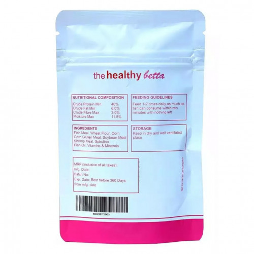غذاء أسماك البيتا والسيامي بزيادة بروتين - Heathy Betta Protein Food