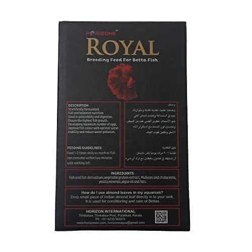 غذاء أسماك البيتا والسيامي مع هدية ورق الكتابا - Royal Betta Pellet غذاء أسماك البيتا والسيامي مع هدية ورق الكتابا - Royal Betta Pellet