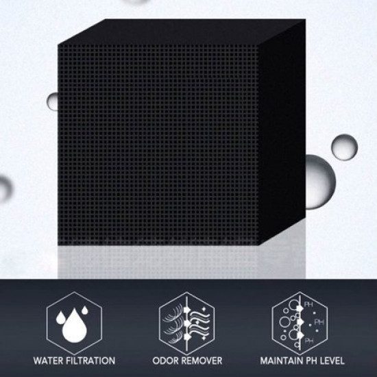 فحم مكعب بطريقة مبتكرة للأحواض الكبيرة - Eco Water Purifier Cube فحم مكعب بطريقة مبتكرة للأحواض الكبيرة - Eco Water Purifier Cube