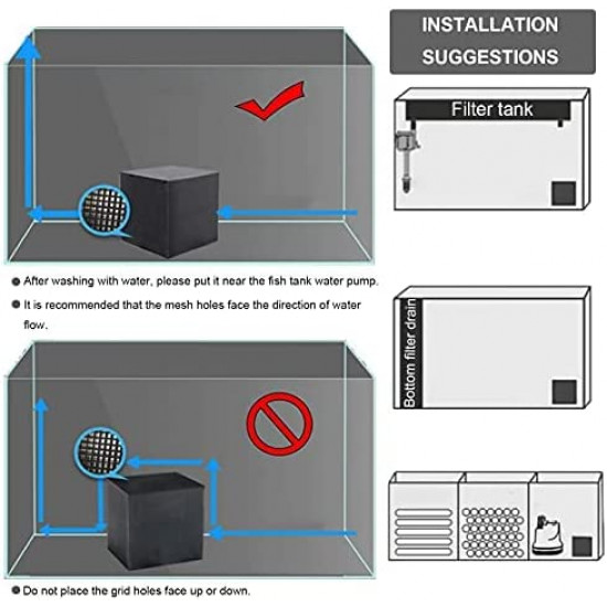 فحم مكعب بطريقة مبتكرة للأحواض الكبيرة - Eco Water Purifier Cube فحم مكعب بطريقة مبتكرة للأحواض الكبيرة - Eco Water Purifier Cube