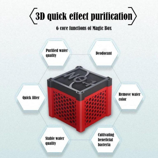 المكعب السحري مصنوع بطريقة مبتكرة للأحواض الكبيرة - Eco Water Purifier Cube
