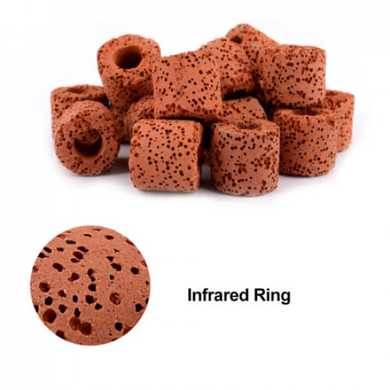 سيراميك أسطواني مصنوعة من الصخور البركانية 500 جرام - Bacteria breathing ring red سيراميك أسطواني مصنوعة من الصخور البركانية 500 جرام - Bacteria breathing ring red