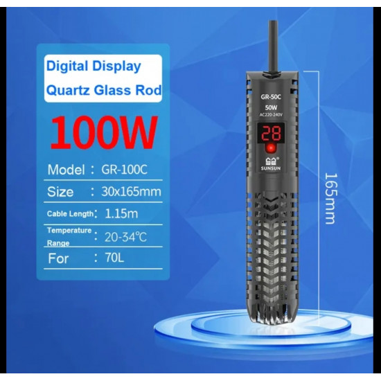 سخان LCD متطورة للأحواض الصغيرة والمتوسطة - SUNSUN سخان LCD متطورة للأحواض الصغيرة والمتوسطة - SUNSUN