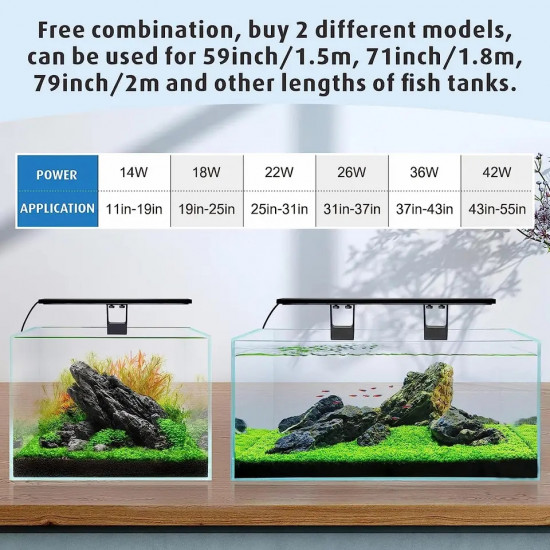 إضاءة LED WRGB مع أستاند بحجم 45 سم -  Fullgain