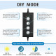إضاءة LED WRGB مع أستاند بحجم 45 سم -  Fullgain