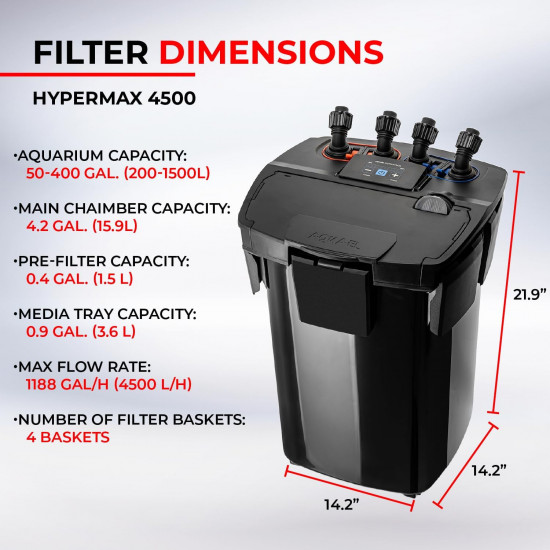 فلتر خارجي للأحواض الضخمة والبرك صناعة بولنديه - AQUAEL Filter Ultramax 4500GB فلتر خارجي للأحواض الضخمة والبرك صناعة بولنديه - AQUAEL Filter Ultramax 4500GB