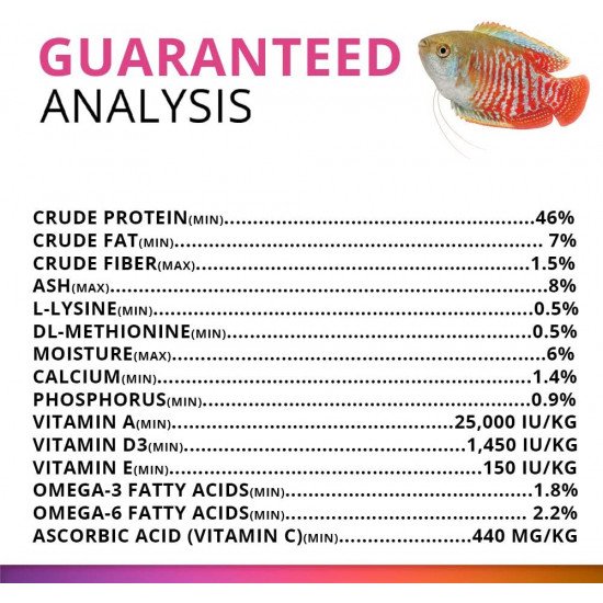 غذاء حبوب غني بالبروتين ومعزز للون الأسماك - Fluval Bug Bites Color