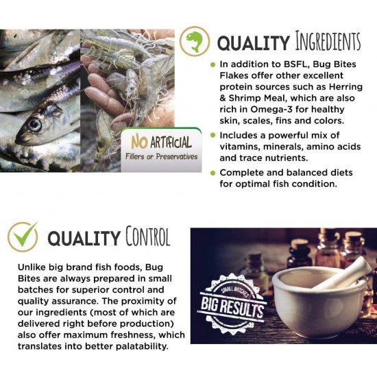 غذاء حبوب غني بالبروتين ومعزز للون الأسماك - Fluval Bug Bites Color