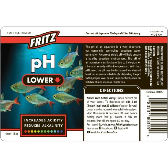خفض مستوى الحموضة - Fritz Aquatics خفض مستوى الحموضة - Fritz Aquatics
