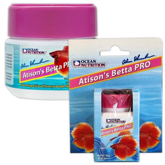 غذاء معزز لتفريخ وللون لأسماك البيتا - Ocean Nutrition Atisons Betta Pro