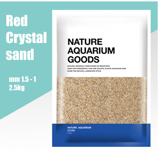natural aquarium goods - red Crystal sand 2.5kg natural aquarium goods - red Crystal sand 2.5kg