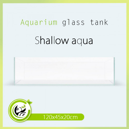 حوض زجاجي سوبر كلير حجم 120x45x20 سم - Shallow aquarium حوض زجاجي سوبر كلير حجم 120x45x20 سم - Shallow aquarium