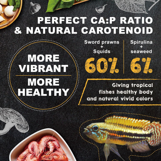 غذاء الأسماك الصغيرة والإستوائية - ULTRA FRESH Tropical