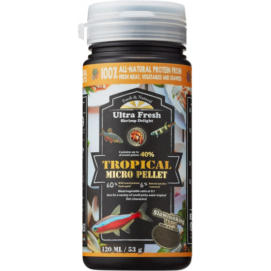 غذاء أسماك التيترا الصغيرة والإستوائية - ULTRA FRESH Tropical