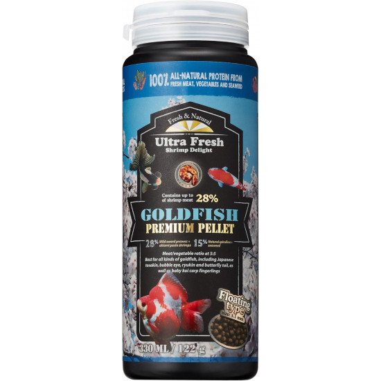 غذاء أسماك الجولدن فيش يطفو لصغار والمتوسطة - ULTRA FRESH GOLD FISH غذاء أسماك الجولدن فيش يطفو لصغار والمتوسطة - ULTRA FRESH GOLD FISH