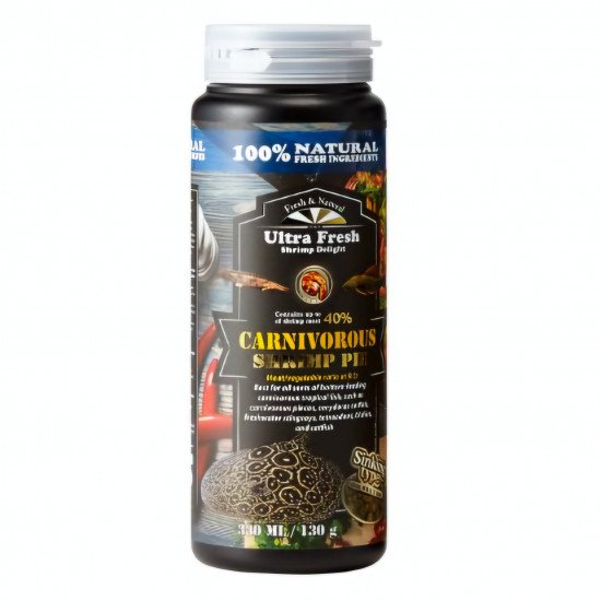 غذاء أسماك القاع المدعم بالربيان واللحوم - ULTRA FRESH CARNIVOROUS SHRIMP PIE غذاء أسماك القاع المدعم بالربيان واللحوم - ULTRA FRESH CARNIVOROUS SHRIMP PIE