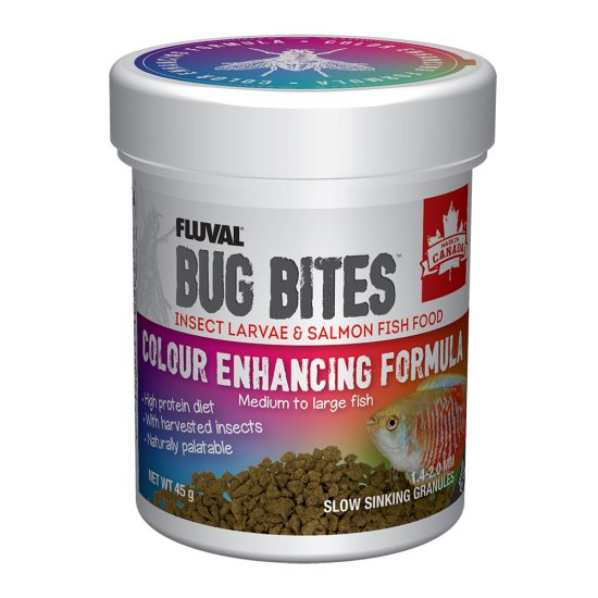 غذاء حبوب غني بالبروتين ومعزز للون الأسماك - Fluval Bug Bites Color
