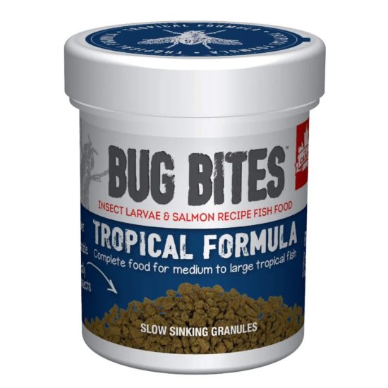 غذاء ورقي لجميع الأسماك الإستوائية غني بسبيرولينا - Fluval Bug Bites Fish with Spirulina