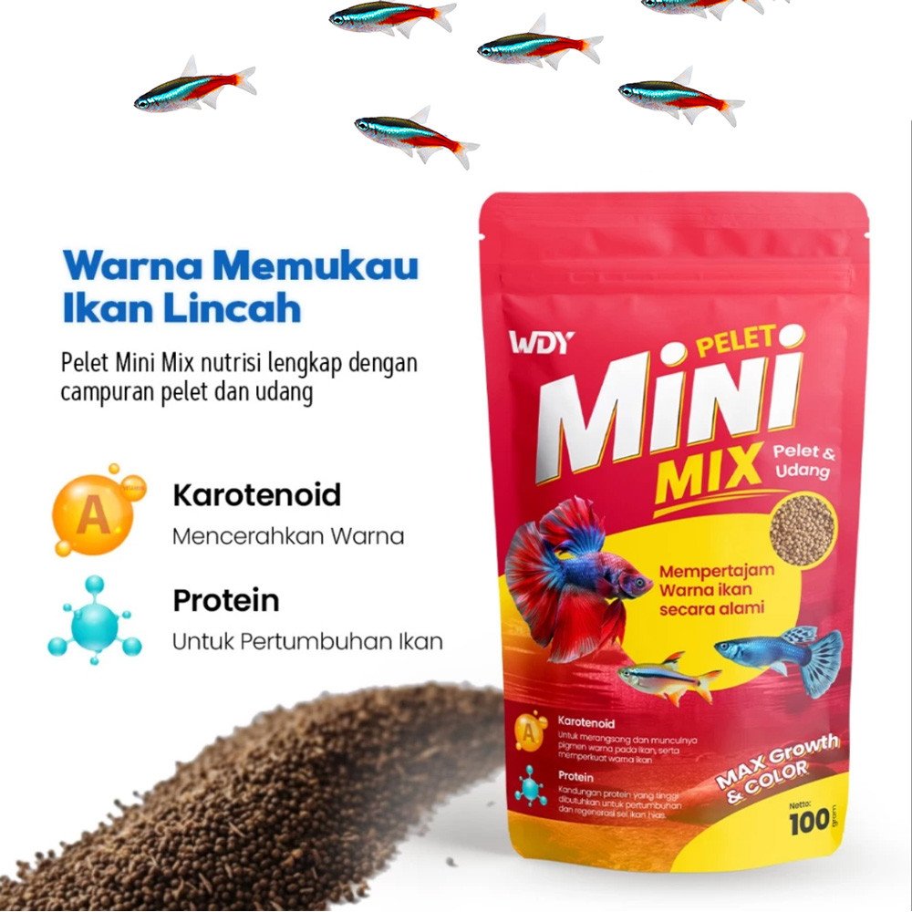غذاء مكس للأسماك الإستوائية - WDY MINI MIX Floating غذاء مكس للأسماك الإستوائية - WDY MINI MIX Floating