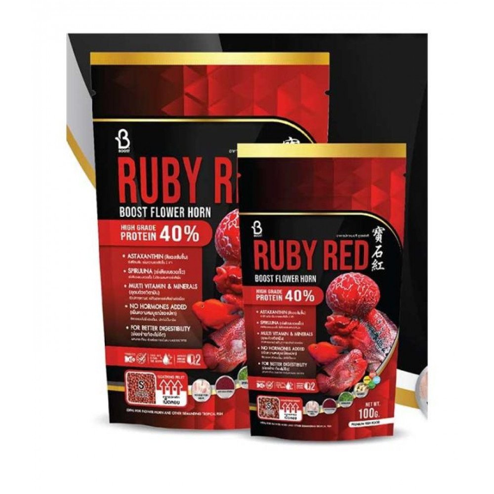 غذاء أسماك الفلور هورن الأصلي لزيادة حجم الرأس واللون - BOOST