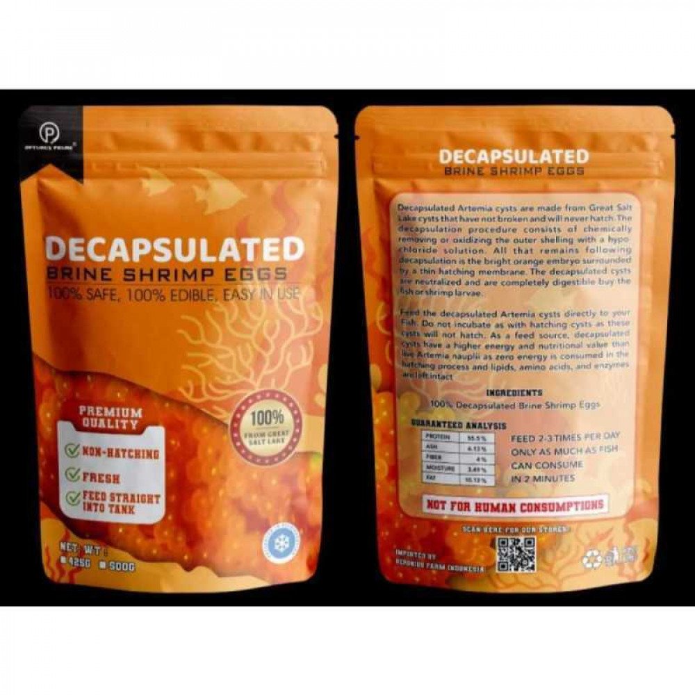 بيض ربيان فاخرة مجففة وجاهزة للإطعام - BRINE SHRIMP EGGS Optimus Prime 50g