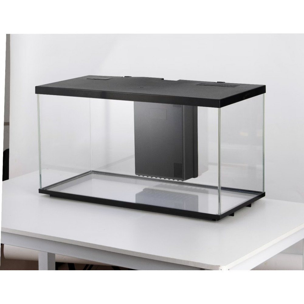 حوض الكرستال المودرن المميز مع فلتر وإضاءة نهرية 38سم - HAQOS aquarium