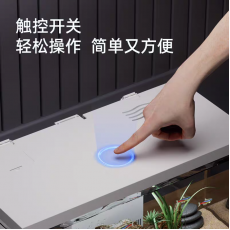 حوض الكرستال المودرن المميز مع فلتر وإضاءة نهرية 38سم - HAQOS aquarium